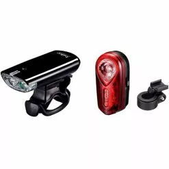 Lygtesæt Til Cykel Inkl. Holdere 3 Funk- Forlygte / Bag